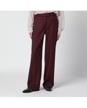 Frankie Shop Lenora Wool-Blend Trousers - Purple
