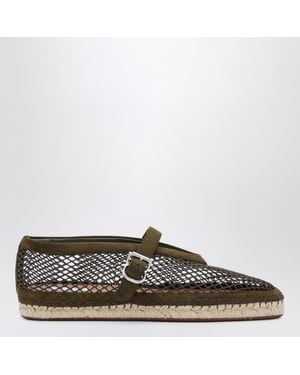 Alaïa Flat Espadrilles - Brown