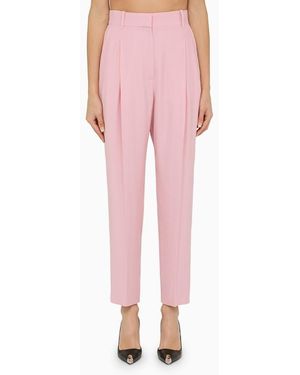 McQueen Pantalone regolare con pincess - Rosa