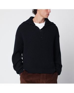 Dries Van Noten Ribbed Jumper - Black