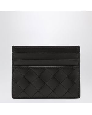 Bottega Veneta Fondant Intrecciato Card Holder - Black