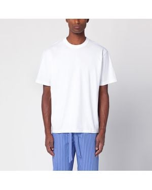 Tekla Pyjama Crew-neck Jumper - White