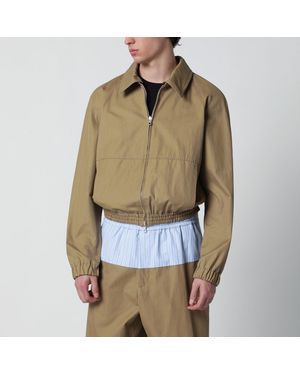 Dries Van Noten Cottonblend Zipup Jacket - Multicolor
