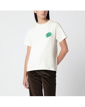 Loewe T-Shirt En Coton Écru - Blanc