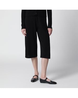 The Row Shorts Dusk Aus Geripptem Baumwolljersey, Schwarz