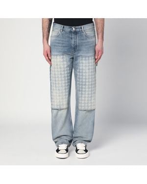 Amiri Washed Jeans With Decorative Panel - Blue