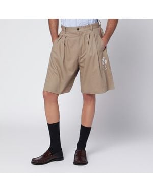 Brain Dead Desert Bermuda Shorts Brooks Brothers X - Natural