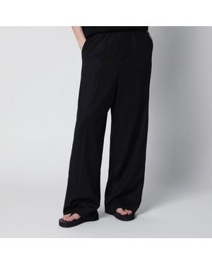Balenciaga Palazzo Pants With Elastic Waist - Black