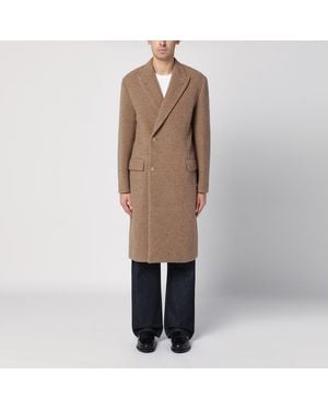 AURALEE Double-breasted Wool Coat - Natural