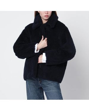 Max Mara Cappotto in ecopelliccia marino - Nero