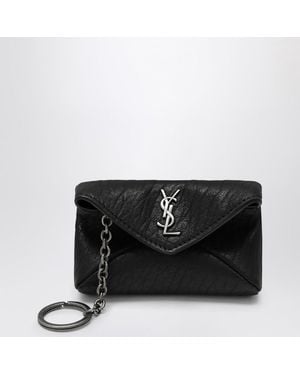 Saint Laurent Porte-Clés Enveloppe Cassandre - Noir