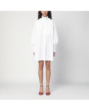 Valentino Mini abito chemisier con volant - Bianco