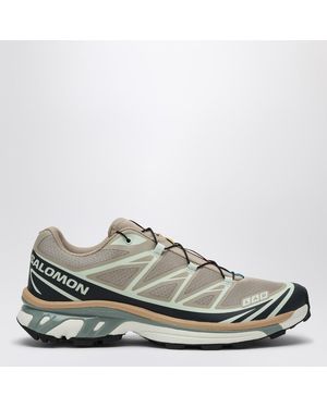 Salomon Trainer Xt-6 Oxford Tan/carbon/clearly Aqua - Multicolour