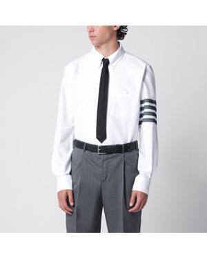 Thom Browne Cotton Button-Down Shirt - Gray
