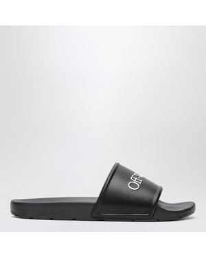 Off-White c/o Virgil Abloh Bookish Sliders With Logo - Black