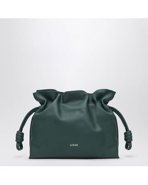 Loewe Clutch flamenco media scura - Verde