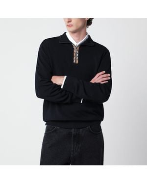 Burberry Pullover Blu - Nero
