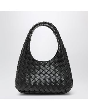Bottega Veneta Leather Baby Bell Shoulder Bag - Black