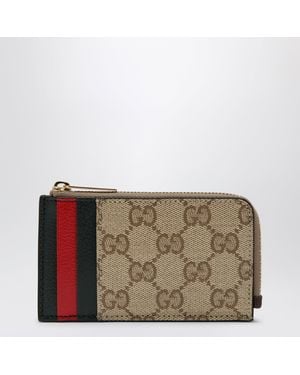 Gucci Card Holder With Compartments - Natural