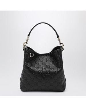Gucci Sac Seau Gg Emblem Petit - Noir