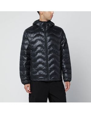 Purple Mountain Observatory Waves Hooded Puffer Jacket - Black