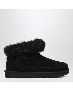 UGG Black Leather Ankle Boots