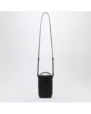 Bottega Veneta Custodia per smartphone getaway nera in intrecciato - Bianco