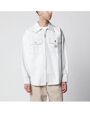 Carhartt Mercer Striped Cotton Shirt Jacket - White