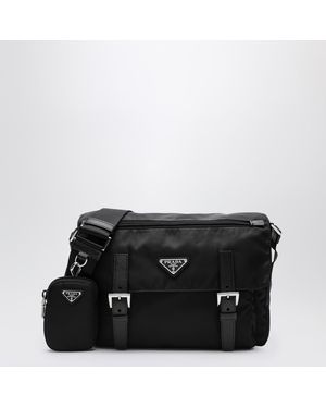 Prada Mini Recycled Nylon Cross-Body Handbag - Black