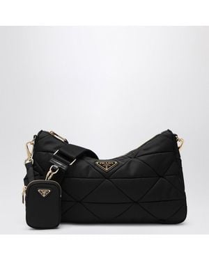 Prada Borsa large in re-nylon imbottito nera - Nero