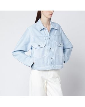 Victoria Beckham Light Denim Jacket - Blue