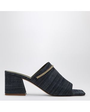 MARIA LUCA Messalina Denim Sandals - Blue