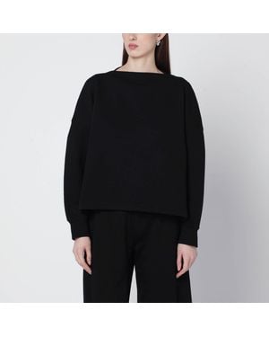 Alaïa Cotton Sweatshirt - Black