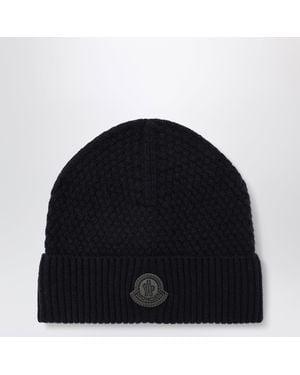 Moncler Berretto Blu - Nero