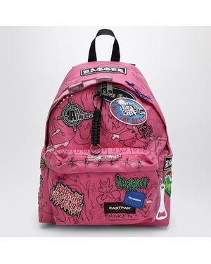 DAGGER x Eastpak Rosa Punk Bag Rucksack Mit Grafiken Und Charms - Pink