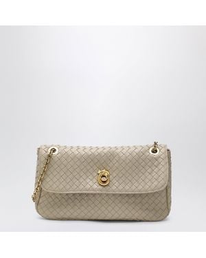 Bottega Veneta Sac Porté Épaule Madison En Cuir Intrecciato Écru - Neutre