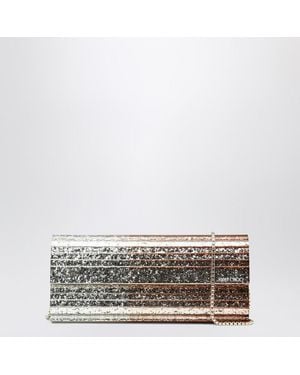 Jimmy Choo Pochette sweetie in plexiglas con glitter - Metallizzato