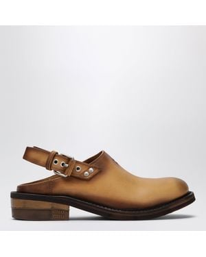 Miu Miu Foule Sabot - Brown