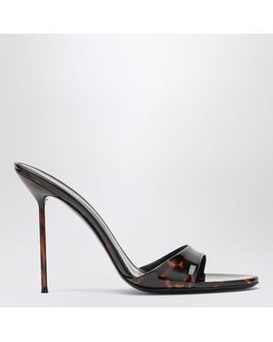 Paris Texas Lidia 105 Patent Leather Mules - Black