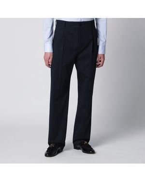 Valentino Cotton Trousers - Blue
