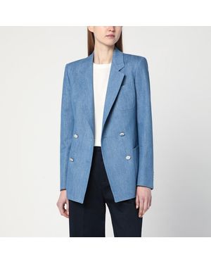 Tagliatore Giacca doppiopetto blu chiaro in denim