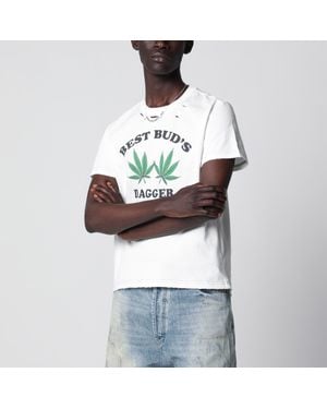 DAGGER "Best Bud's" Distressed T-Shirt - Grey