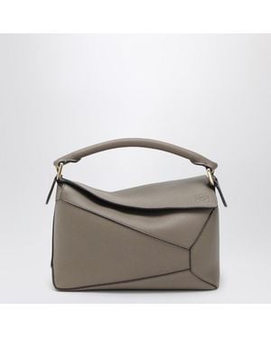 Loewe Petit Sac Puzzle Edge Couleur Taupe - Métallisé