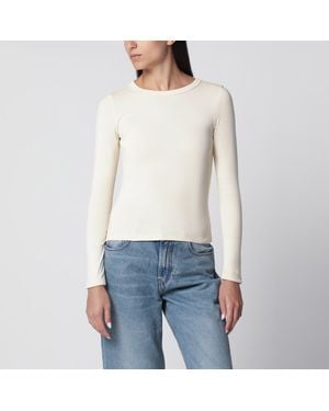 Flore Flore T-Shirt A Maniche Lunghe Max - Bianco