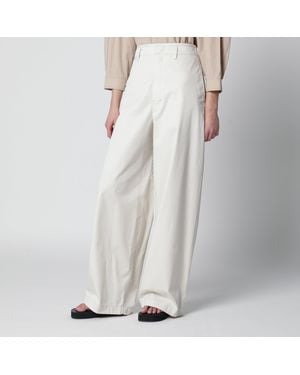 Lemaire Rice- Cotton Pants - White