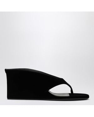 Alaïa Thong Mules With Wedge - Black