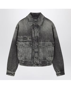 Versace Blouson in denim - Grigio
