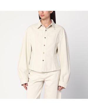 Haikure Ecru Denim Shirt - Natural