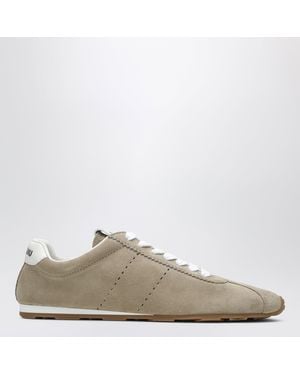 Miu Miu Plume Desert Suede Sneakers - Natur
