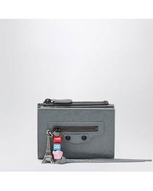 Balenciaga Le City Bifold Lambskin Wallet - Gray
